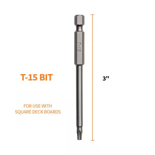 3 in. T15 Star Drive Steel Driver Bits (2-Pack) gallery