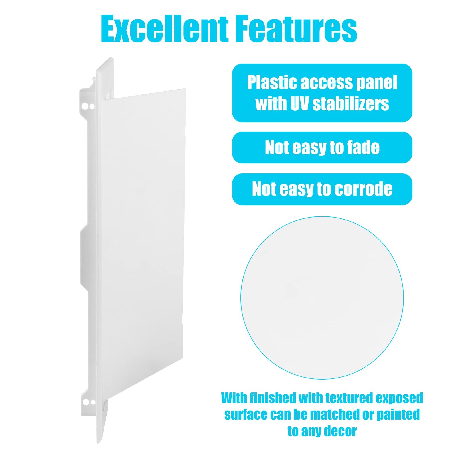 CABAX 8x12 inch Plastic Access Panel for Drywall Ceiling Reinforced Plumbing ... gallery