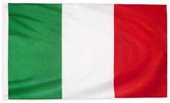 DANF Italy Flag 3×5 Ft Thick Polyester, Fade Resistant, Brass Grommets, Canvas H