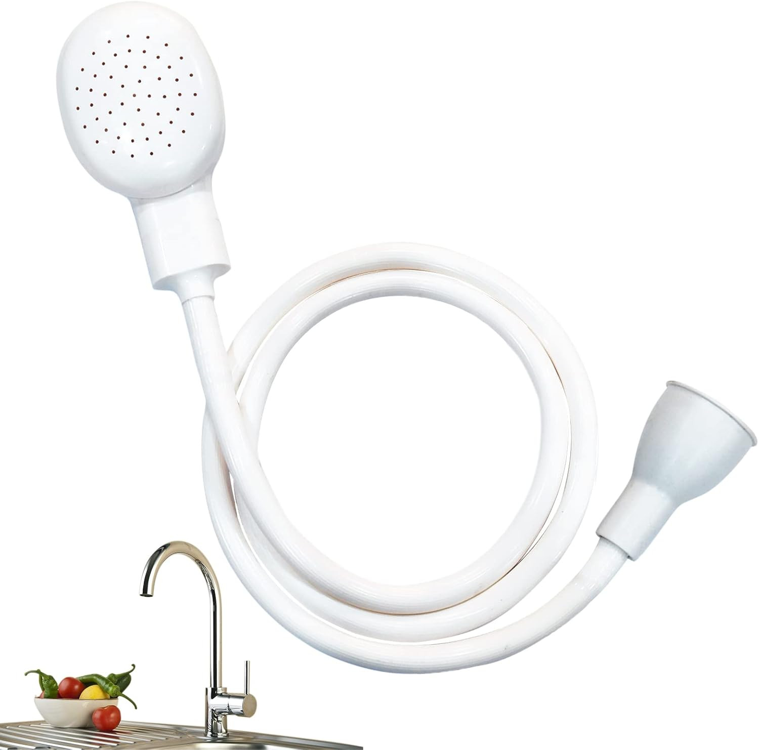 Sink Spray Rubber Hose, Sink Hose Attachment for Faucet Portable Sink Hose Fauce gallery