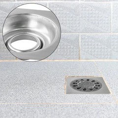Modern Grid Pattern Square Shower Floor Drain Easy to Clean and Maintain