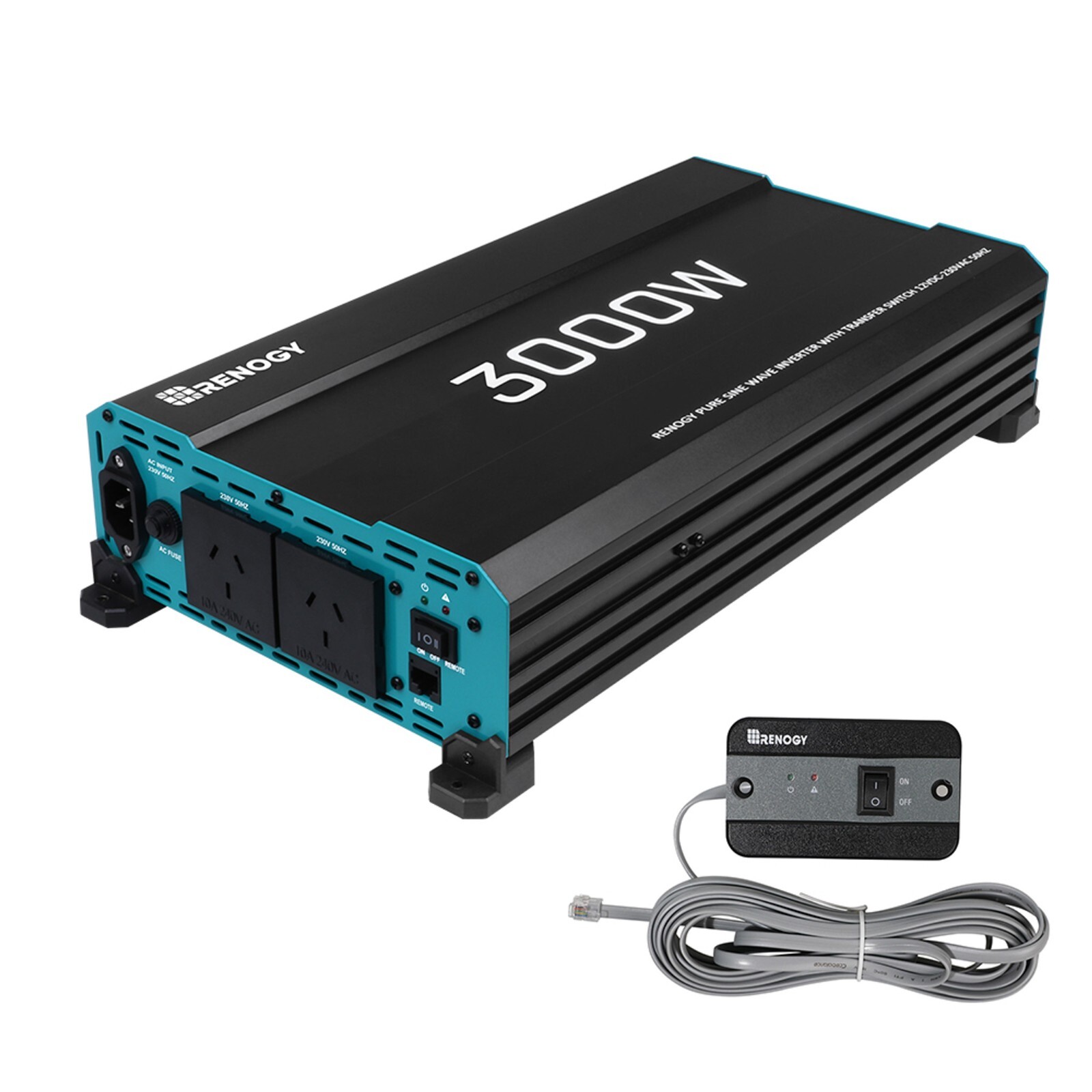 Renogy 3000W 6000W Pure Sine Wave Inverter with UPS Function 12V to 230V 50HZ AC gallery