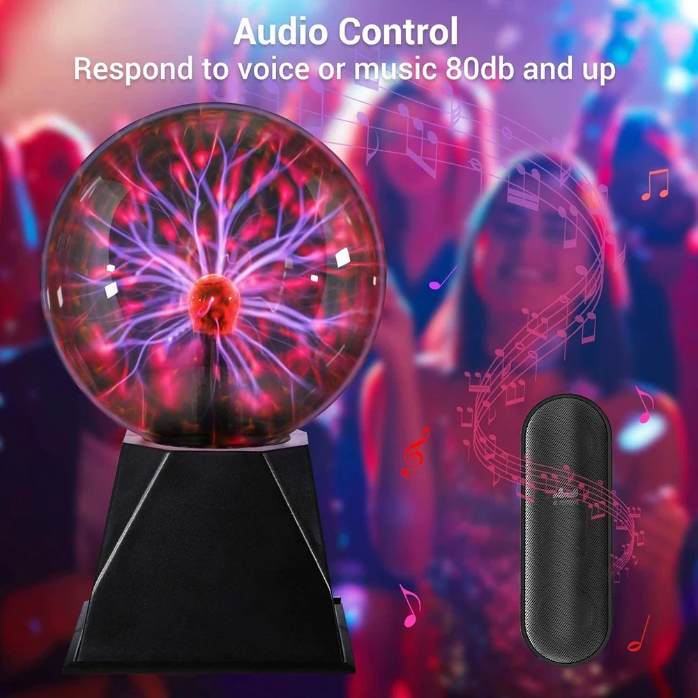 Plasma Globe Touch & Sound Sensitive Ball Lamp Electric Lightning Novelty Light gallery