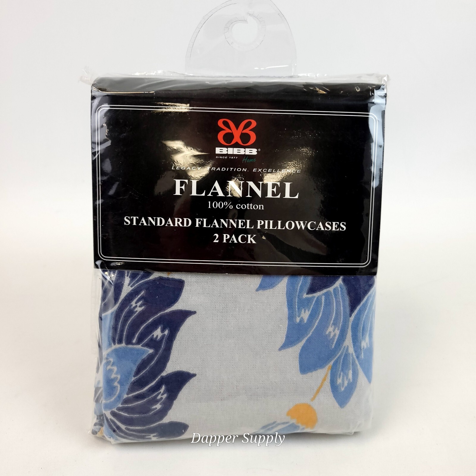 BIBB Pillowcases 2 Pack Grey Blue Yellow Multicolor Floral New gallery