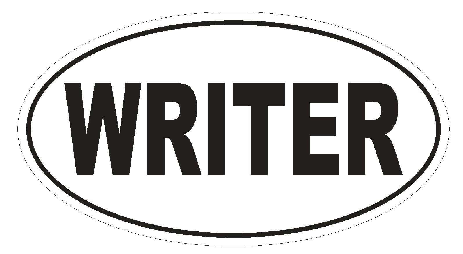 WRITER Oval Bumper Sticker or Helmet Sticker D1719 Euro Oval gallery