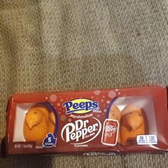 NEW Dr. Pepper Flavored Marshmallow Chicks Peeps 1 Pack 5 Chicks 1.5oz (42g)