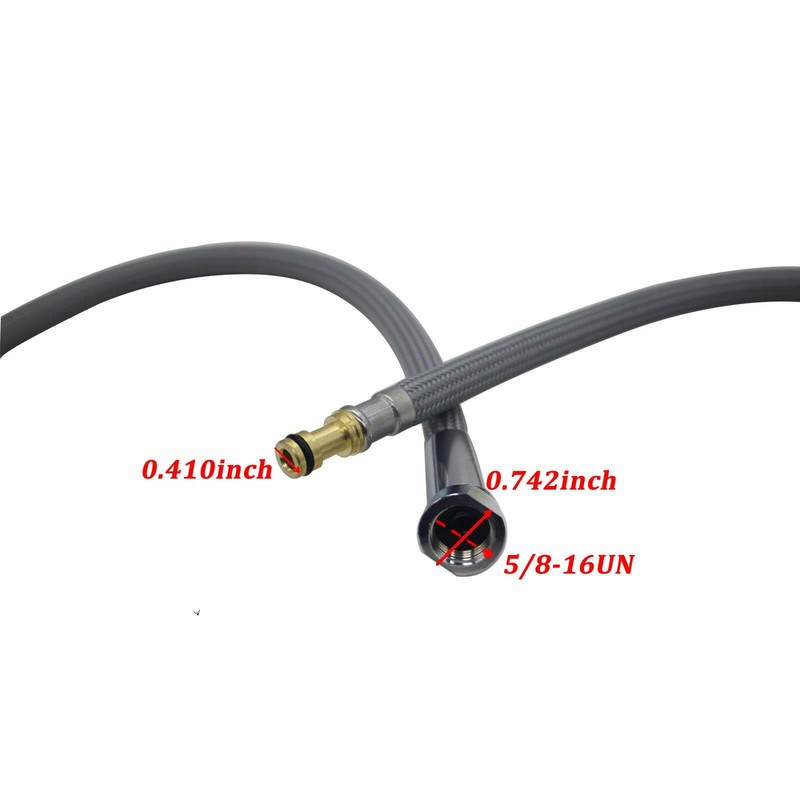 Flexible Pull Out Spray Replacement Hose Kit For Moen Pulldown Kitchen Faucets gallery