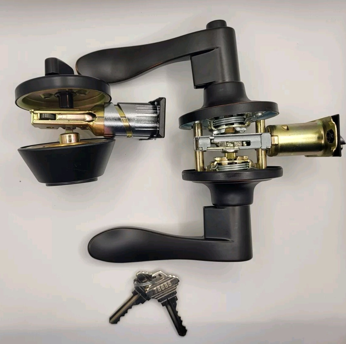 New LSDA Grade 3 Entry Lever And SC DB Combo Set Locks In Oil Rubbed Bronze gallery