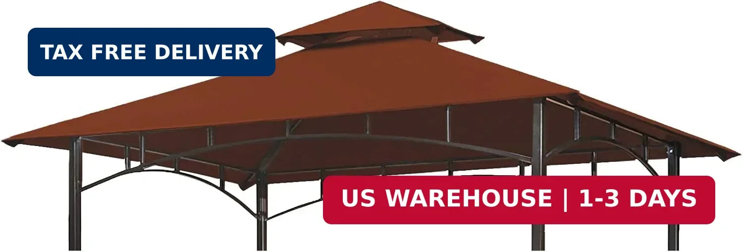 Eurmax USA High Performance Grill Gazebo Canopy Replacement Cover 5x8 BBQ Shelte gallery