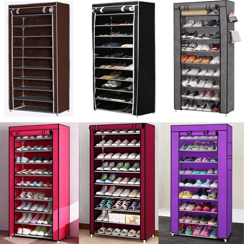 Shoes Rack Stand Storage Boot Sneaker Shelf Unit Cube Coset Organizer Cabinet gallery
