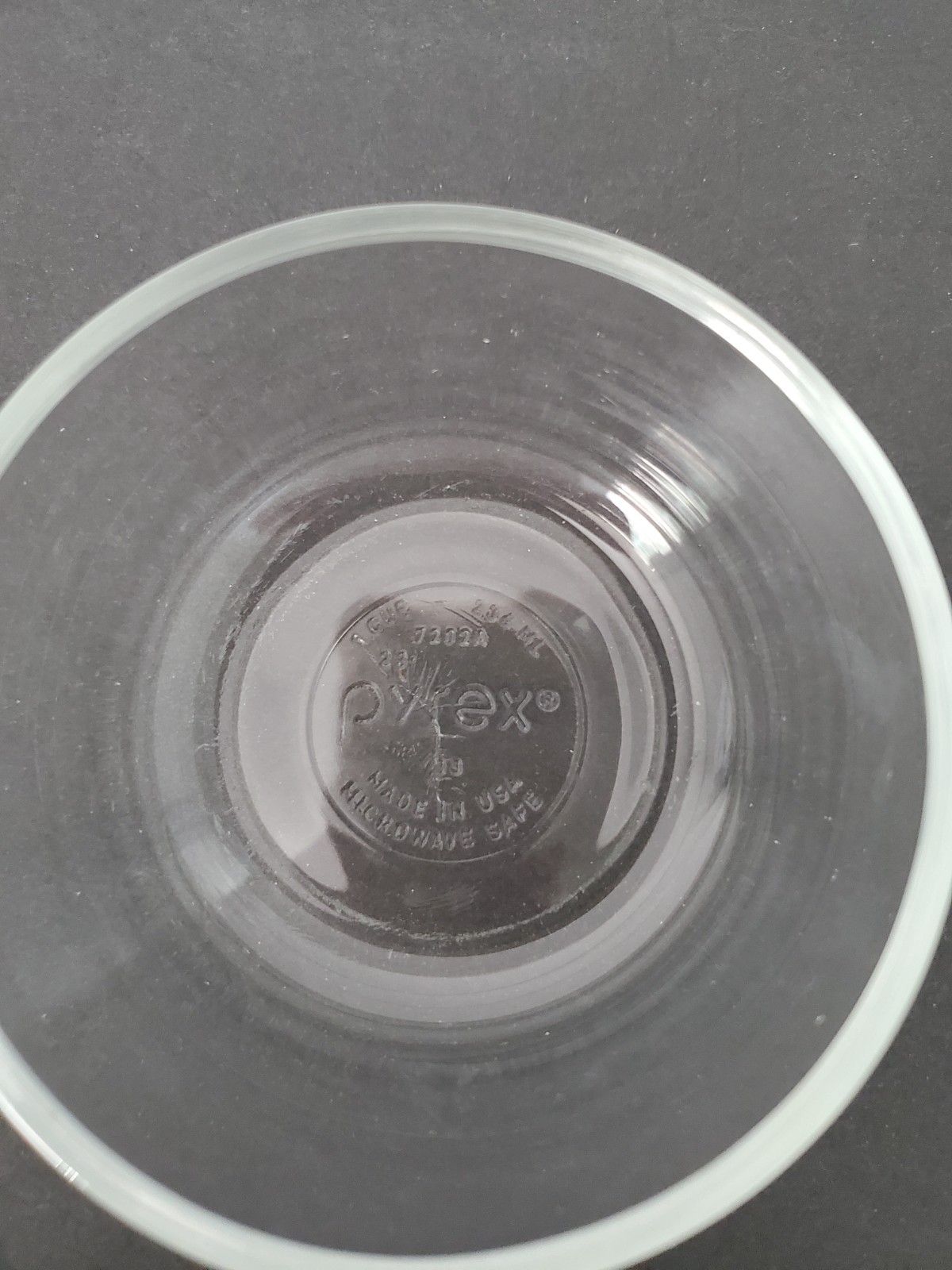 pyrex 7202A 1 Cup 236 mL Clear Round Glass Food Storage Bowl No Lid USA gallery
