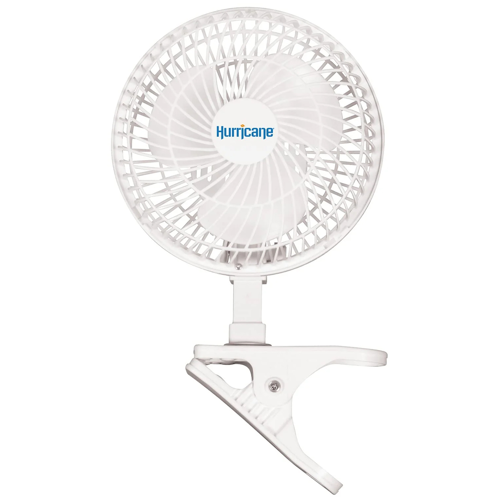 Hurricane 6" Clip Fan, 2 Speed Desk Table Fan w/Adjustable Tilt,White(Used) gallery