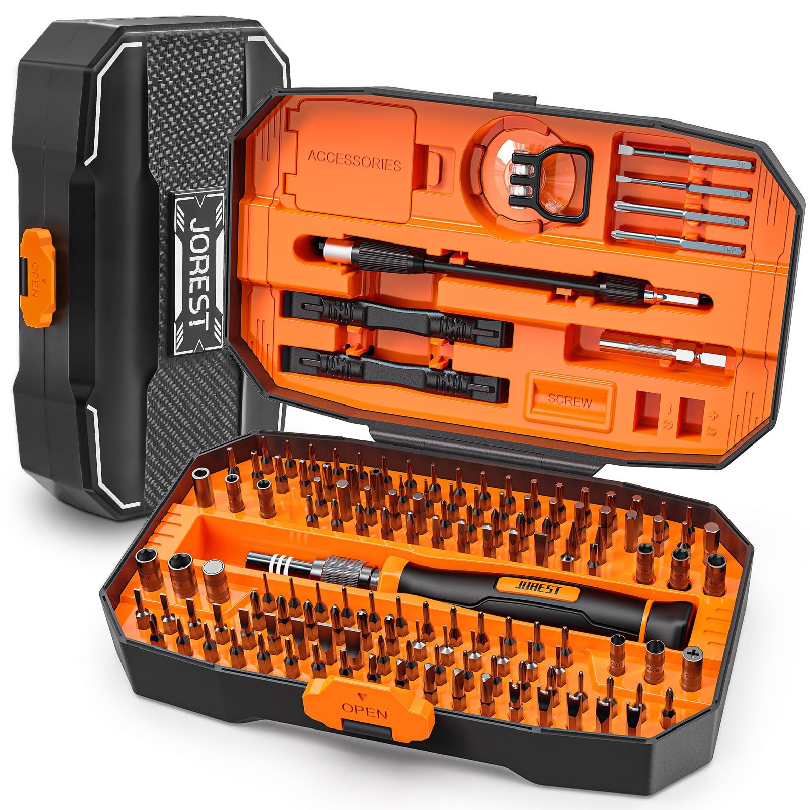 JOREST 152 in 1 Precision Screwdriver Set, Tool Gifts for Men, Colorful gallery