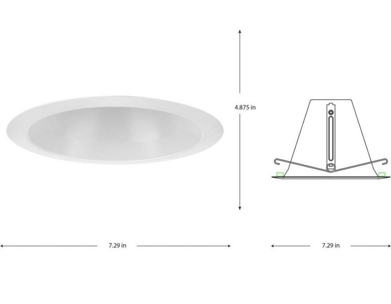 Progress Lighting 6 in PAR38 Open Shower Recessed Trim For 6 in Housing gallery