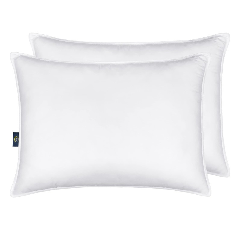 Serta Down Illusion Soft Hypoallergenic Soft/Medium Bed Pillows King, White gallery