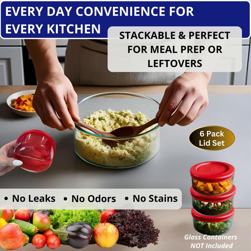 KlareWare Replacement Lids for - 1 Cup Storage Bowl Covers, BPA Free Plastic ... gallery