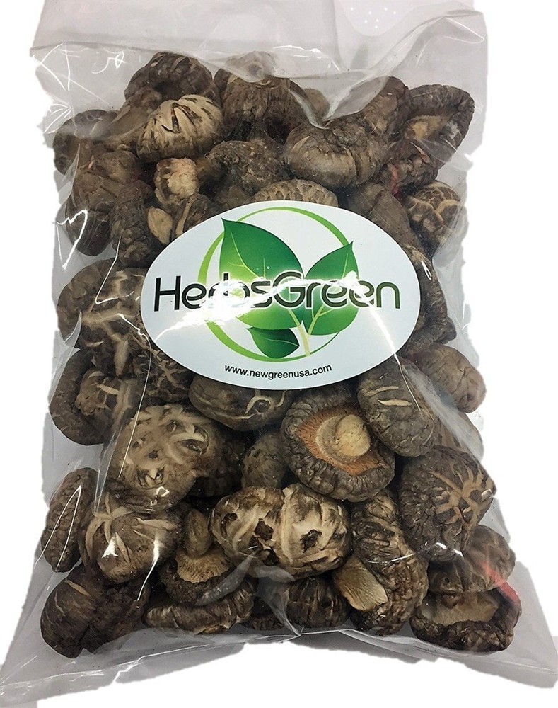 Herbsgreen Premium Grade Dried Shiitake Mushrooms, Extra Thick, 1LB (16oz)