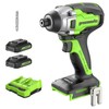 Greenworks 24V 1/4 inch Impact Driver 2650 in-lbs w/ (2)x2Ah Battery and Charger gallery
