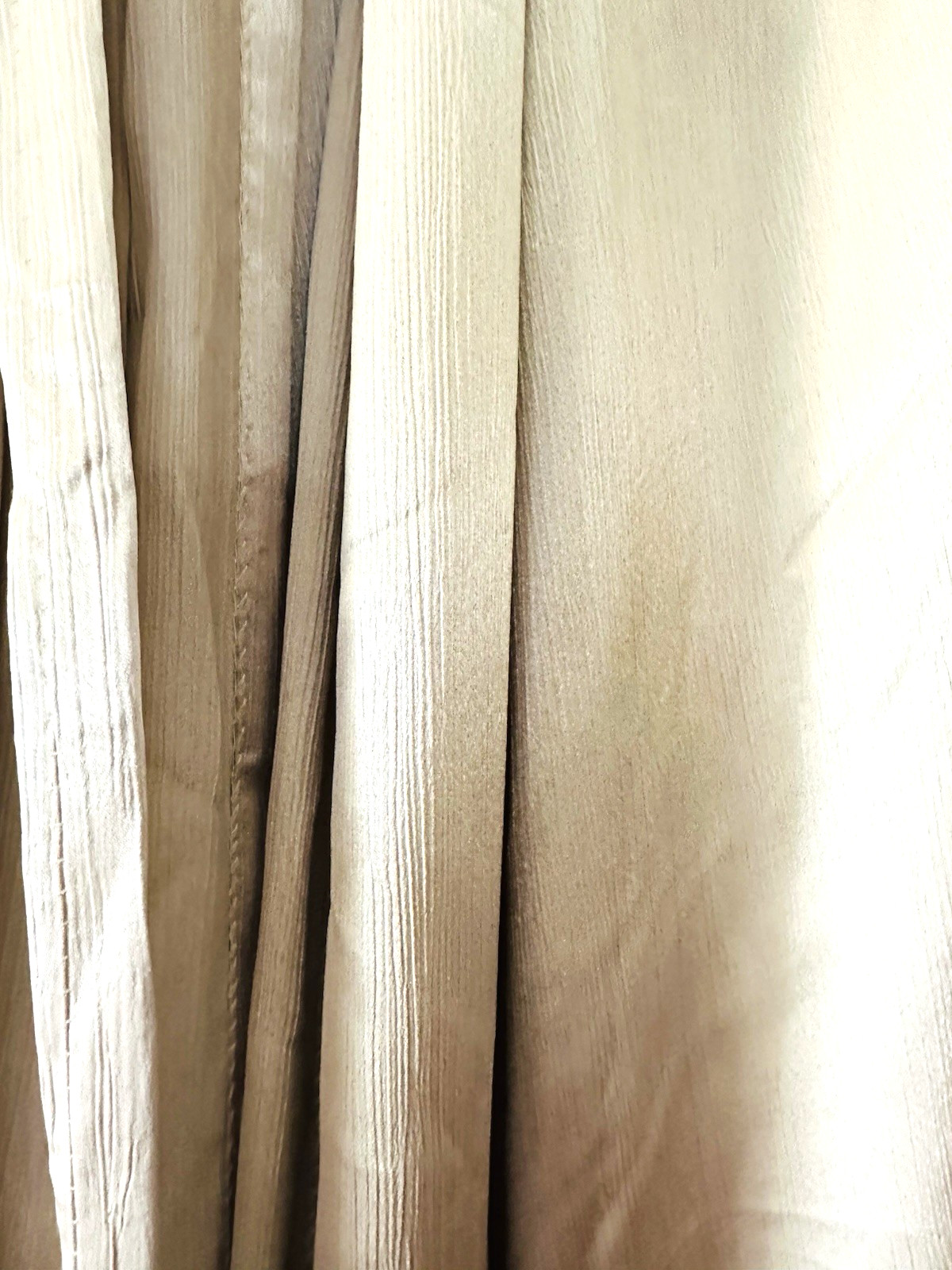 CHRIS MADDEN HILTON CANDLELIGHT ivory SATIN SHIMMER (2) curtain PANELS 55X95 gallery