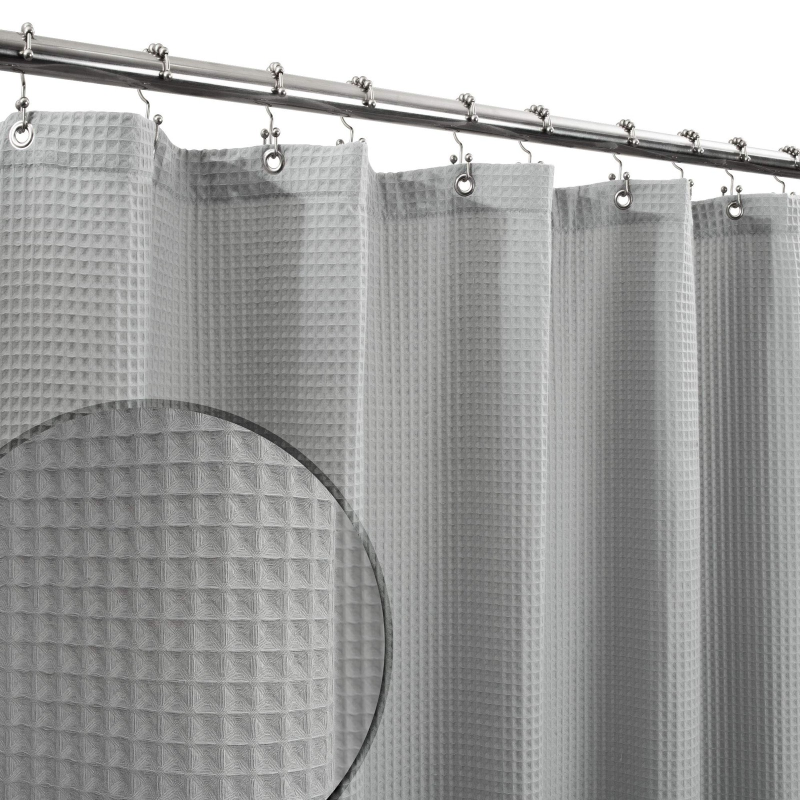 Barossa Design Long Shower Curtain 72"W x 78"L (Pack of 1), Lake Wanaka Gray gallery
