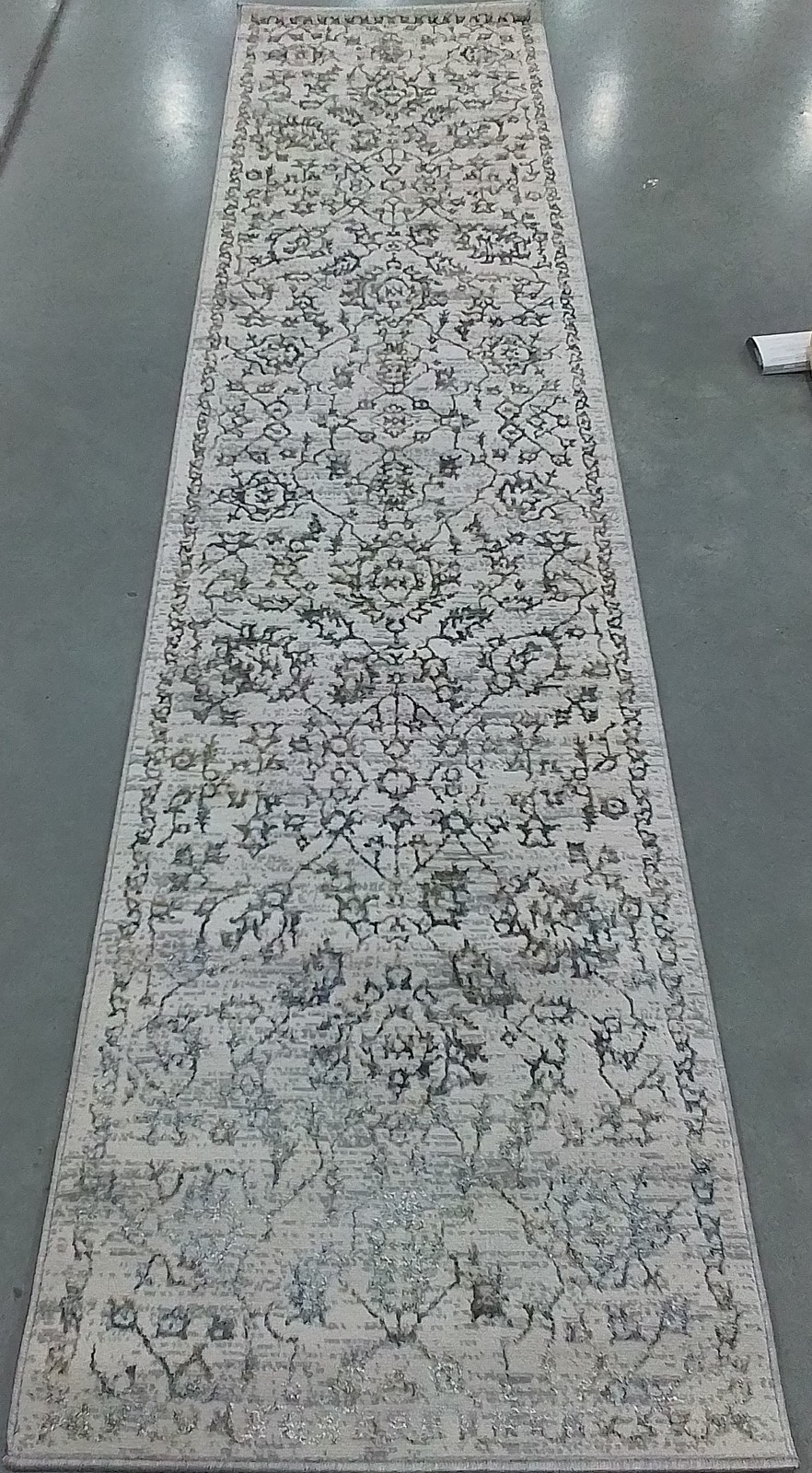BEIGE / GREY 2'-3" x 9'-0" Back Stain Rug, Reduced Price 1172800416 BLA234B-29 gallery