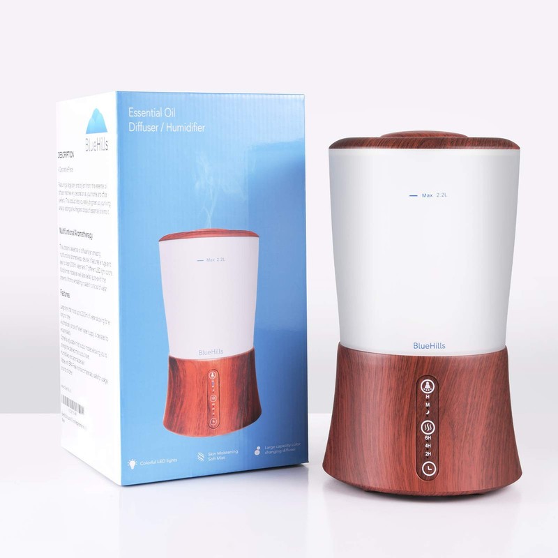 BlueHills Large 2000 ML XL Essential Oil Diffuser Aroma Humidifier 2 Liter Ca... gallery