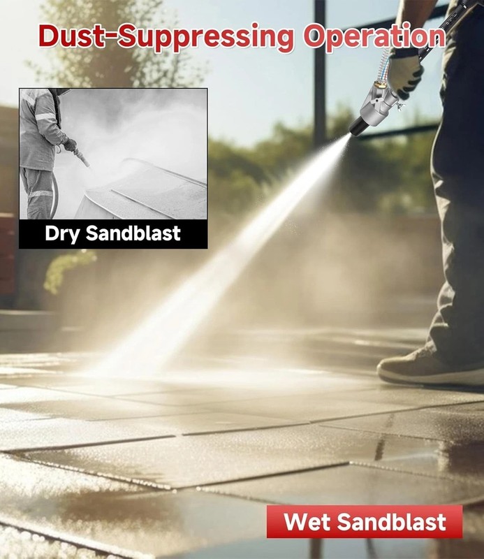 Pressure Washer Sandblaster Kit Wet 8 GPM 5000 PSI Tungsten Nozzle gallery