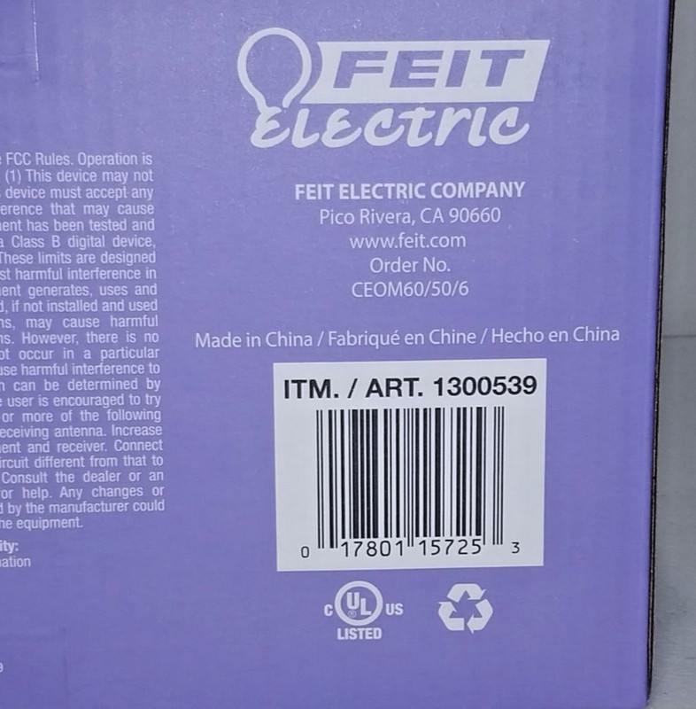 6 pack FEIT Dimmable LED Enhance DAYLIGHT Light Bulbs (8.8w =60W) LED60 #1300539 gallery