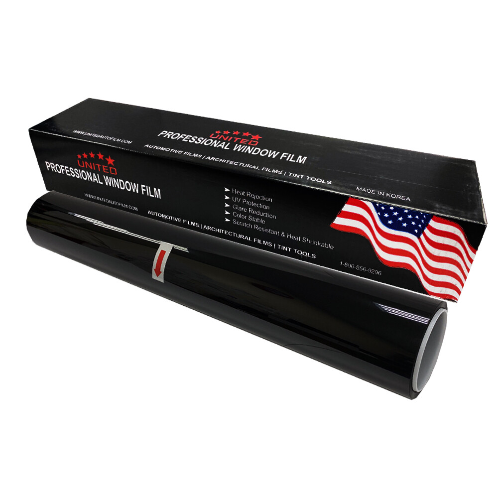 UNITED Window Tint Roll Standard Black Color For Car Truck Home Any Size & Shade gallery