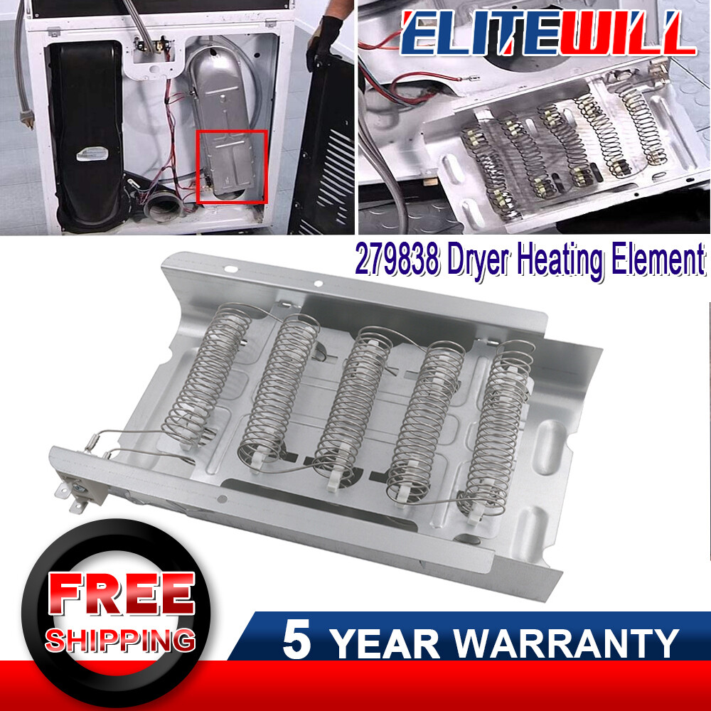Dryer Heating Element Assembly Replace For Whirlpool 279838 398064 3403585 gallery