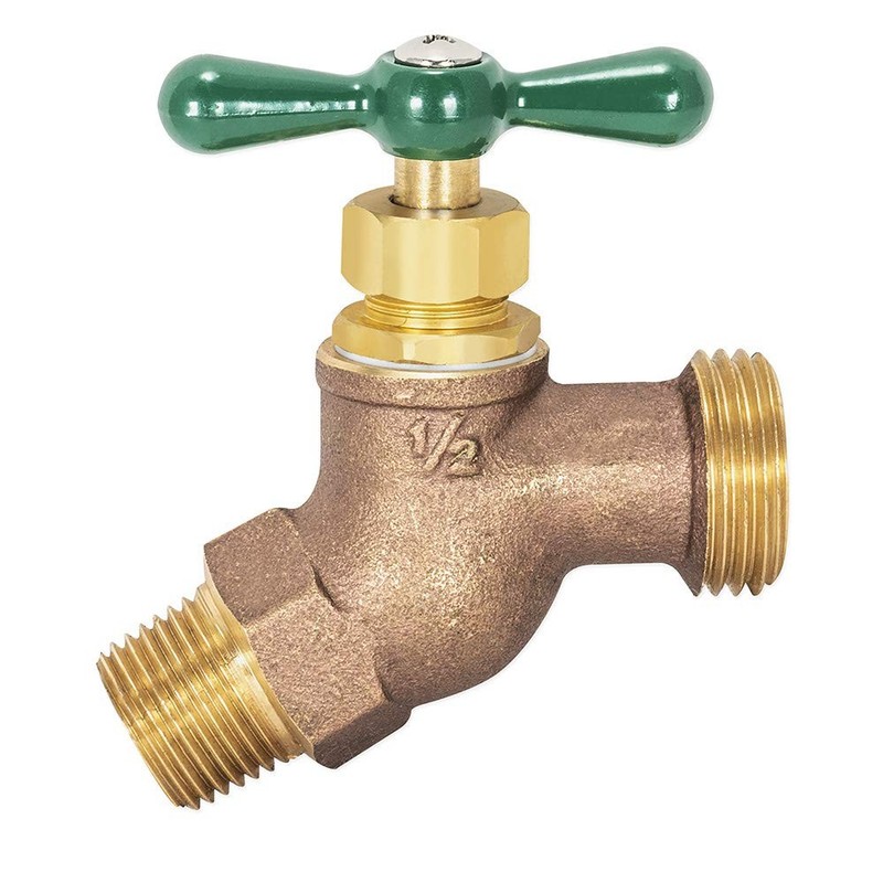 Heavy-Pattern No-Kink Hose Bibb Valve, 1/2 Inch MIP Connection, Brass Plumbin... gallery