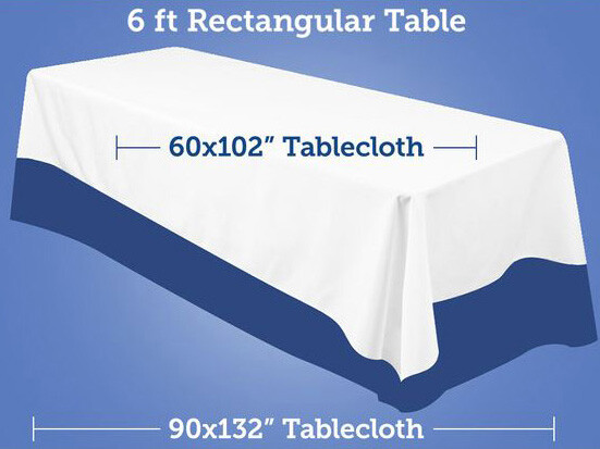 Tablecloth Rectangular Seamless 72 x 120 inch By Broward Linens - Variety Colors gallery