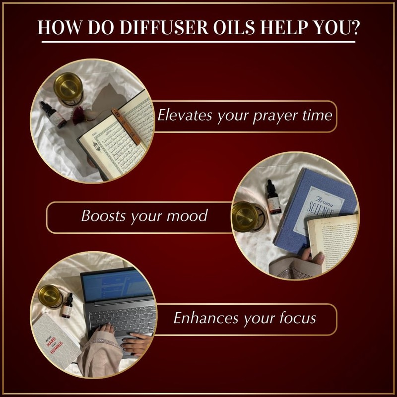 Oud Diffuser Oil by | 30ml Arabic Essential Oil for Diffuser & Humidifier | P... gallery