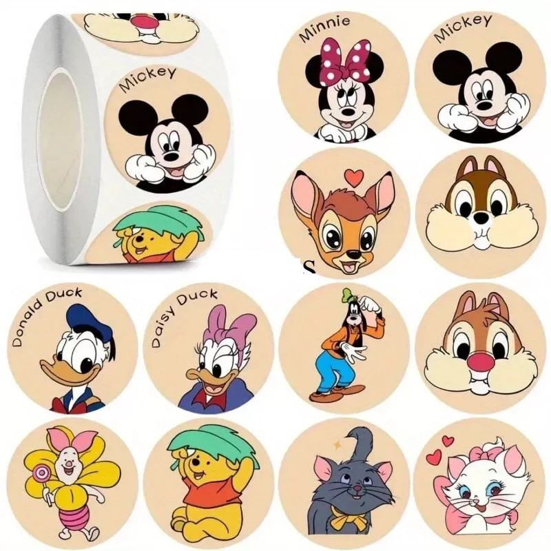 Disney Cartoon Stickers Mickey Minnie Donald Duck Party Label Cards & More 2.5cm gallery