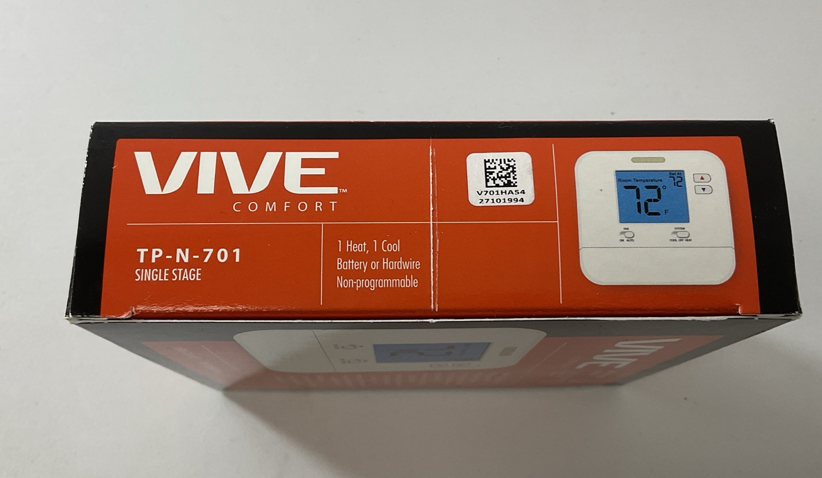 VIVE Comfort TP-N-701 Non-Programmable Thermostat (1 Heat 1 Cool) single stage gallery