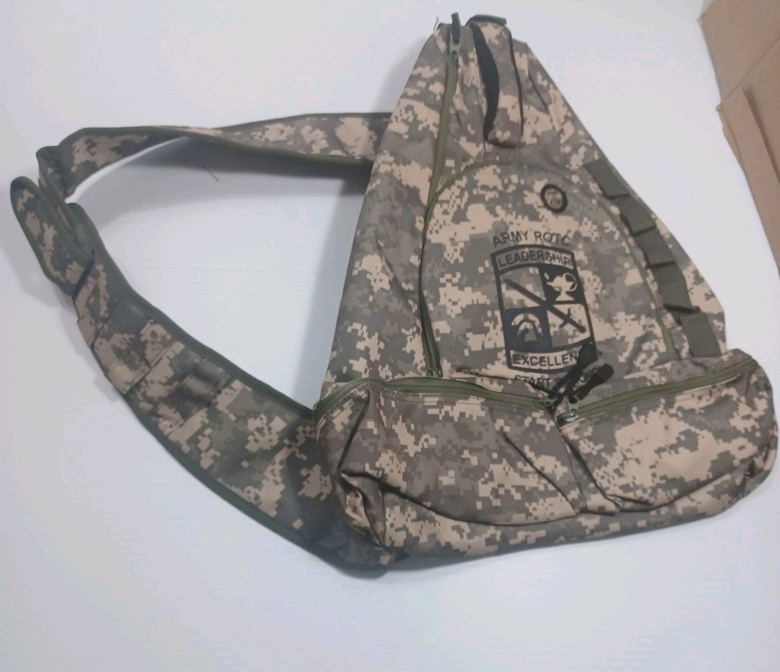 Triangle Sling Crossbody Bag Backpack - ARMY - NEW 3