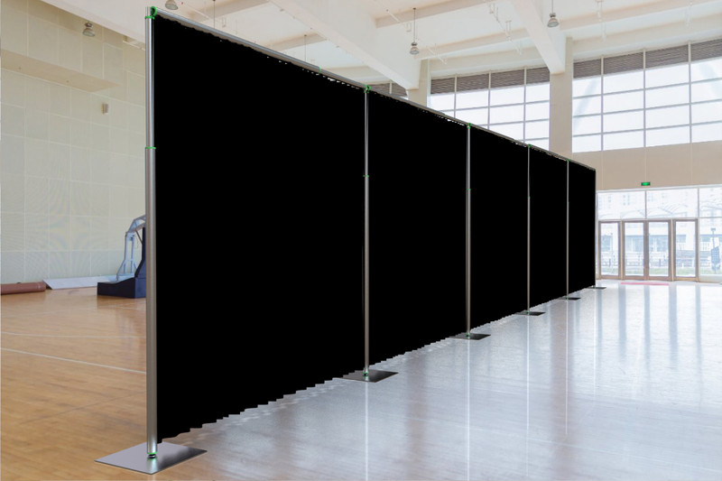 ADJUSTABLE QUICK BACKDROP KIT 12 FT TALL x 24 FT- 60 FT WIDE PIPE WITHOUT DRAPE gallery