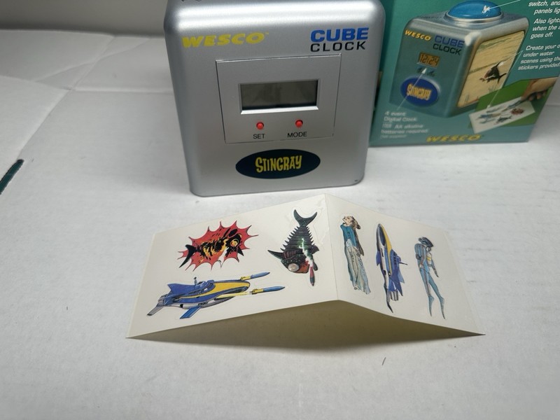 1993 Wesco STINGRAY Cube Clock MIB Gerry Anderson gallery