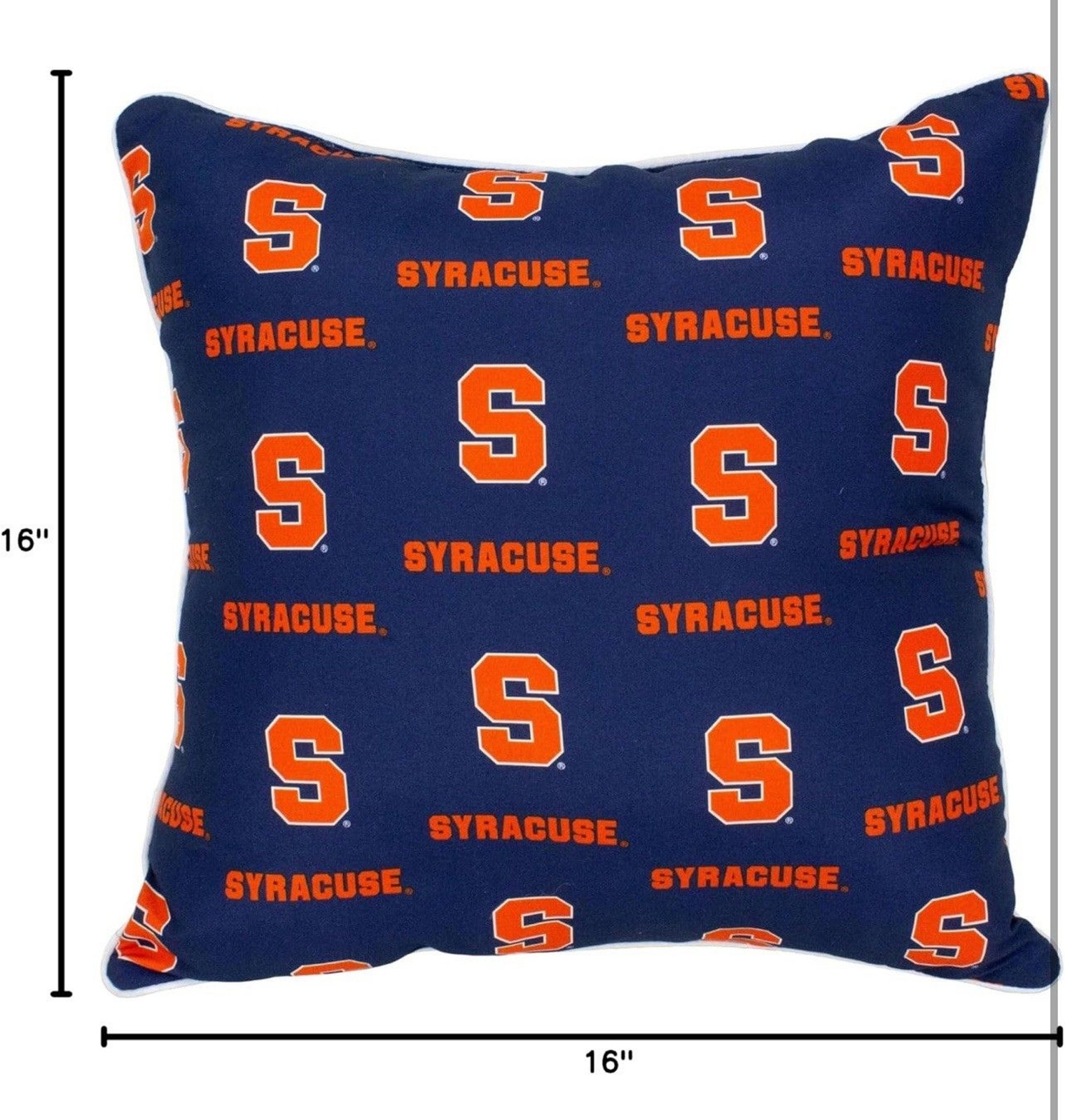 College Covers Single Decorative Pillow Pillow, Square, Syracuse Orange 16”x16” gallery