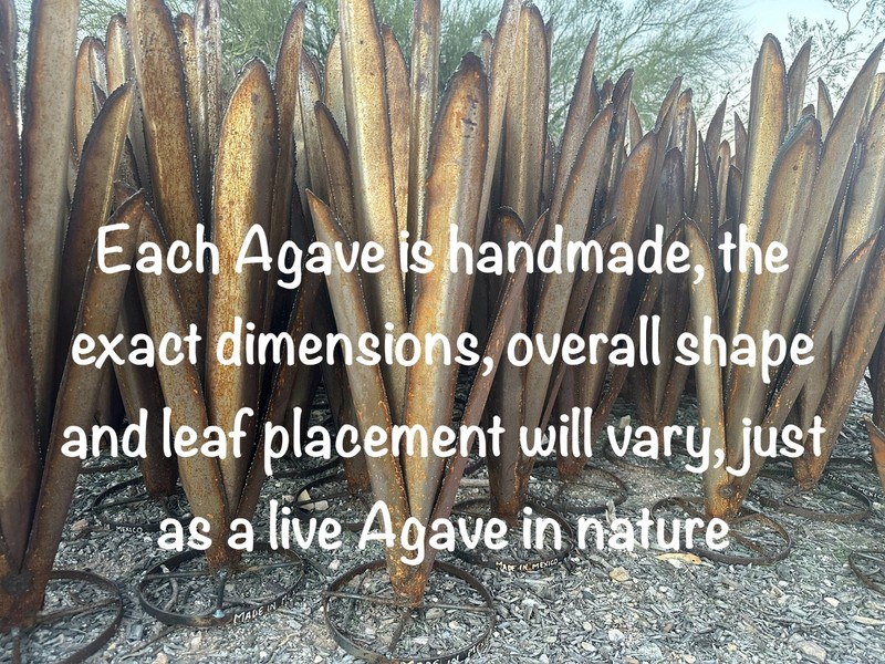 Handcrafted Rustic TINY Metal Agave Metal Yard Art Metal Cactus Rustic Agave gallery