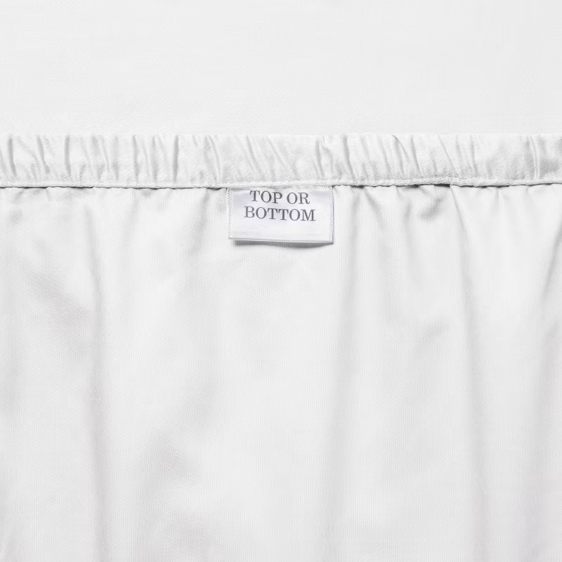 Queen Solid Performance Sheet Set White Threshold: Cotton 400 Thread Count 4 Pcs gallery