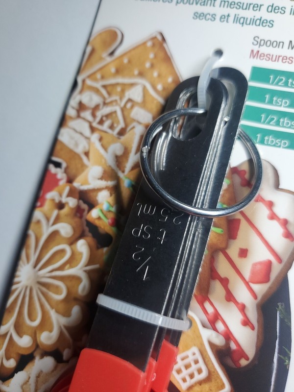 New Joie 4pc Measuring Spoons Set Engraved Markings (1/2 tsp - 1 tbsp) gallery
