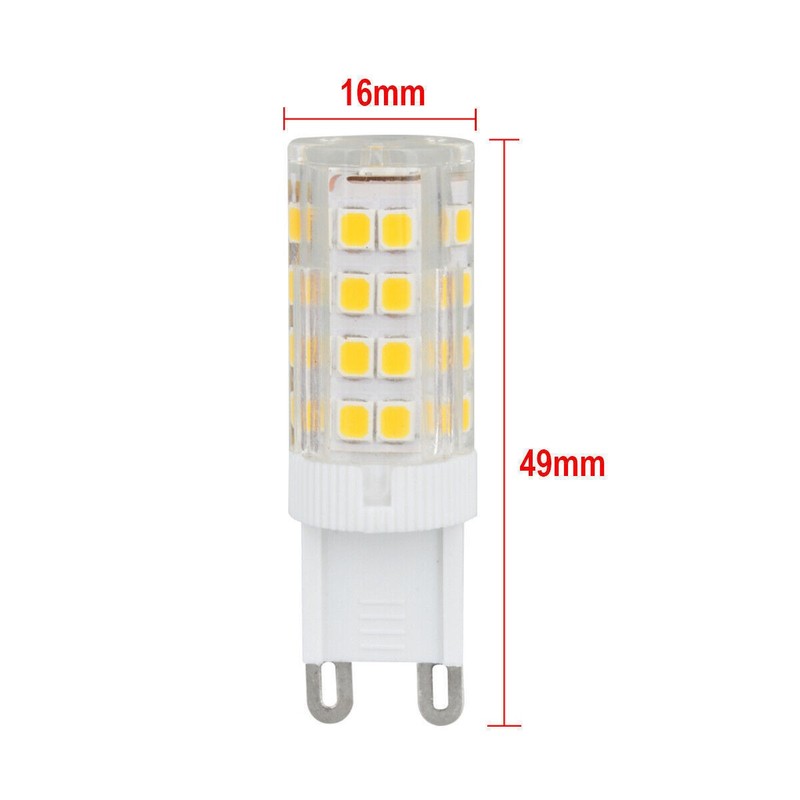 G4/9 E12 LED Corn Bulb Light 6000K Candelabra Ceiling Fan Daylight Ceramics Lamp gallery