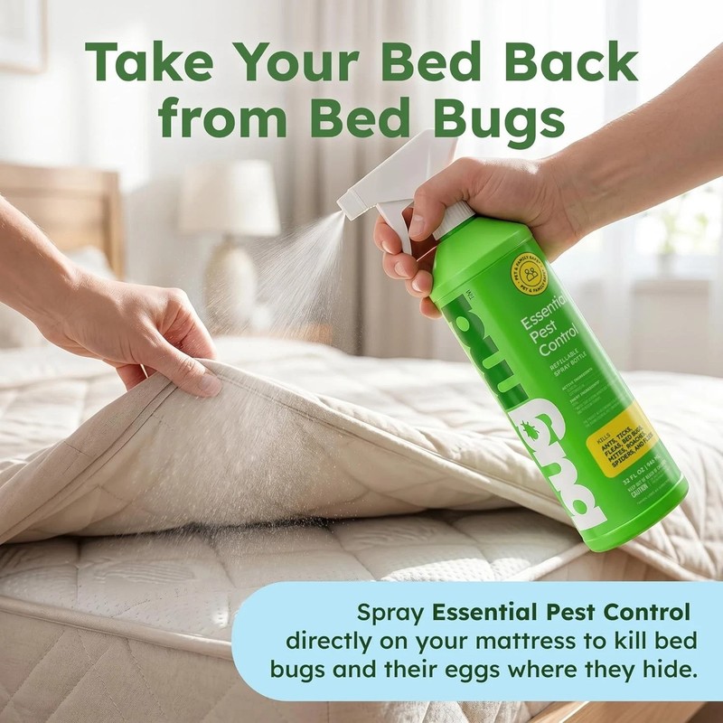 BugMD Bed Bug Spray, Roach & Ant Killer, Indoor Cockroach Treatment, Pet Safe Pl gallery
