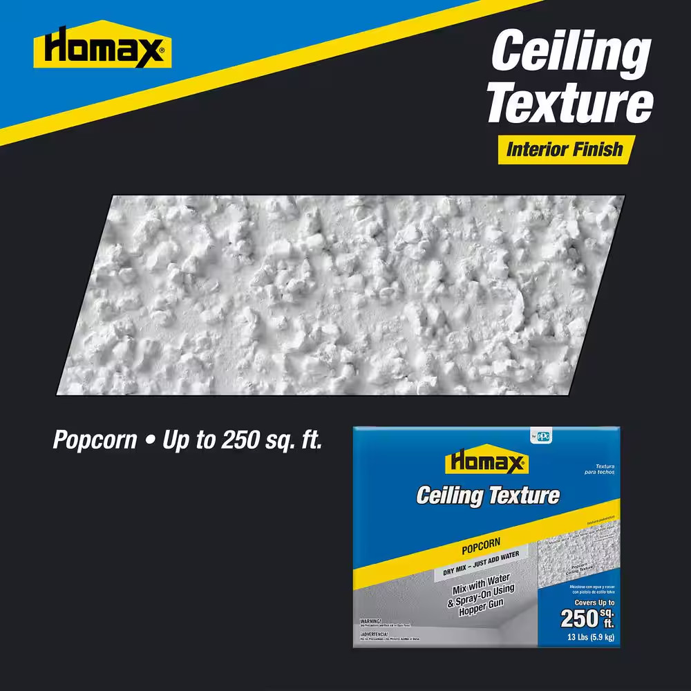 13 Lb. Dry Mix Popcorn Ceiling Texture gallery