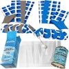 Pool Above Vinyl Repair Patch Kit with 4 oz. Glue | Works Under Water | Includes gallery