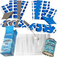 Pool Above Vinyl Repair Patch Kit with 4 oz. Glue | Works Under Water | Includes