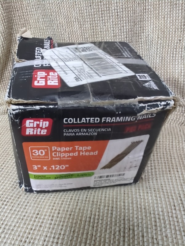 Grip-Rite 30-Degree Framing Nails - Exterior Galvanized - Clipped Head. READ!!! gallery