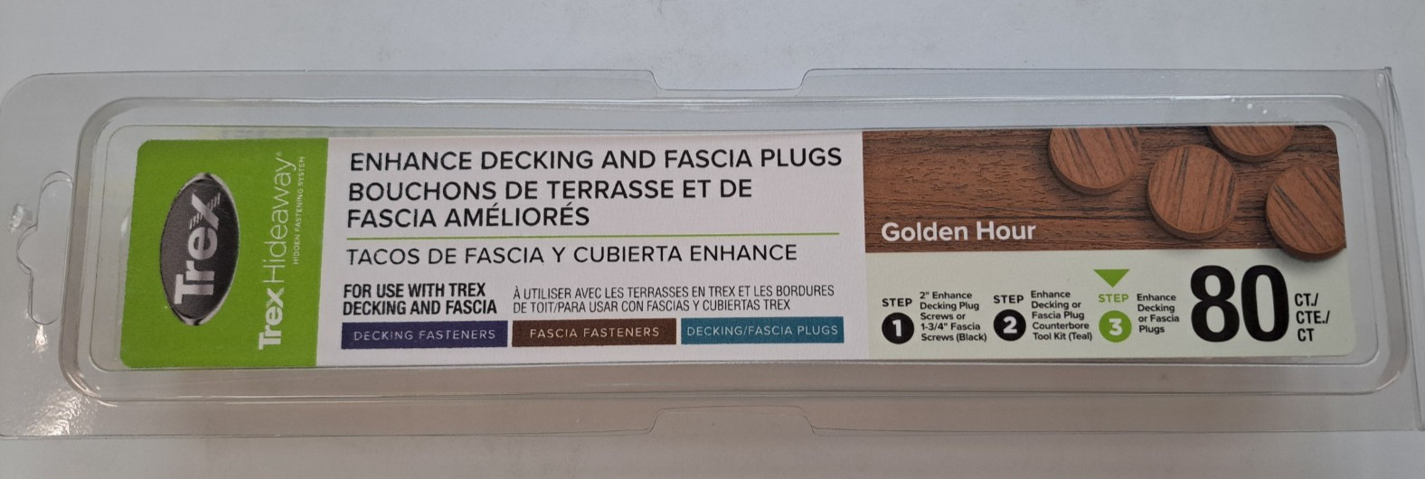 80 TREX GOLDEN HOUR ENHANCED DECKING AND FASCIA PLUGS PVC COLLATED PLUGS ® gallery