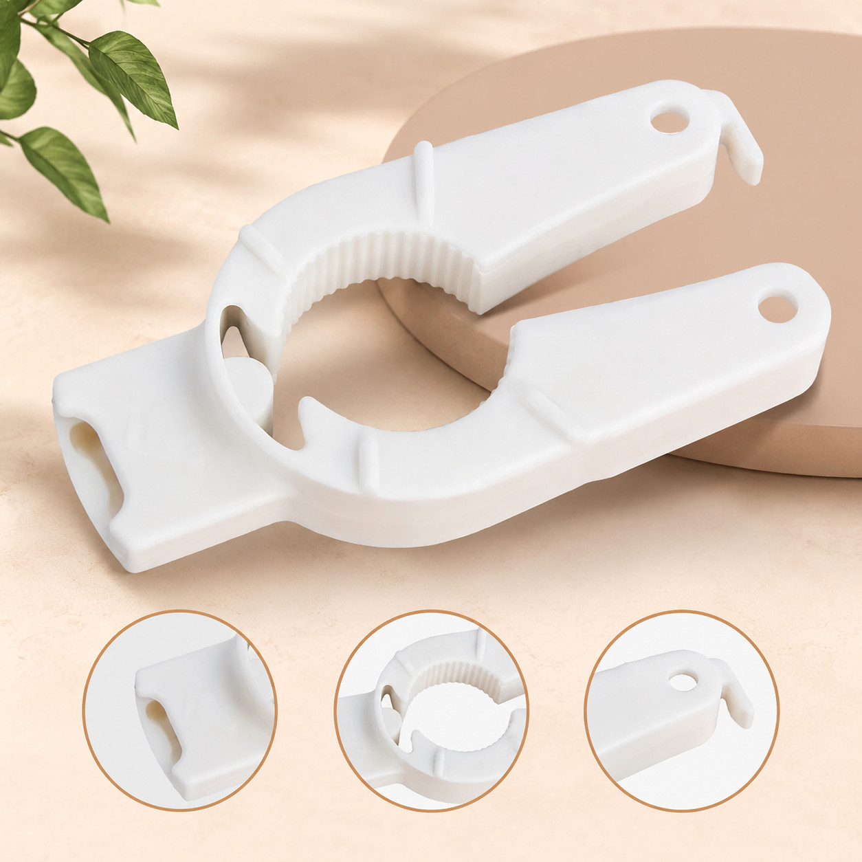 Portable Bottle Cap Opener Twist Off Lid Remover Easy Grip Kitchen Tool Helper gallery